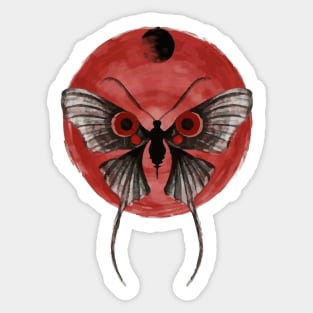 Chinese Moon Moth Sticker